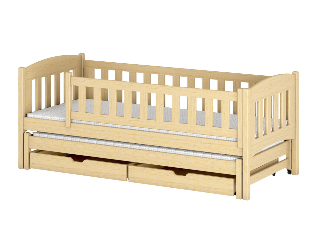 Dvigulė vaikiška lova su stalčiais AMELKA 90x190 13