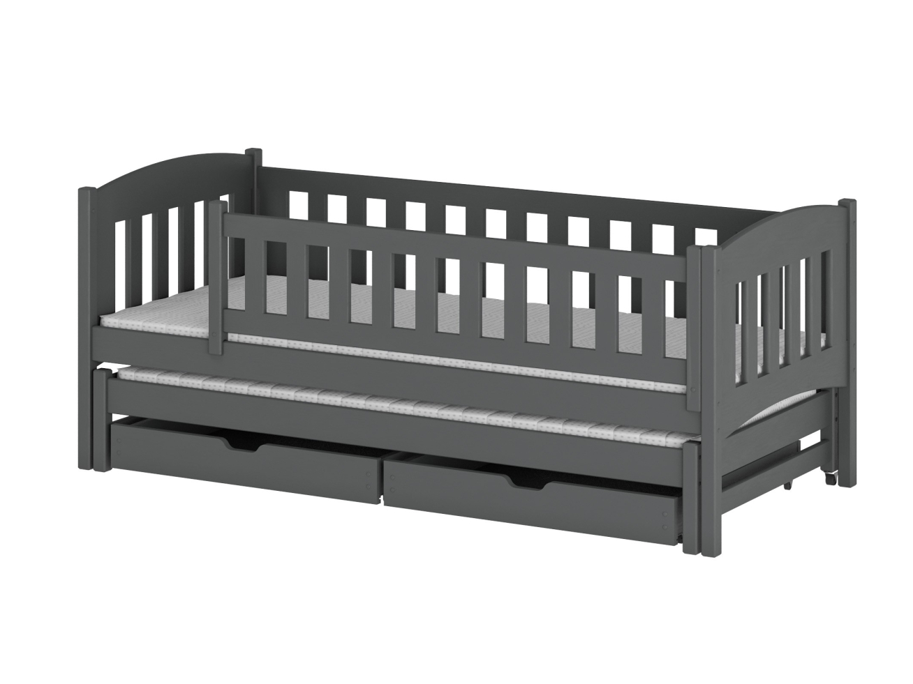 Dvigulė vaikiška lova su stalčiais AMELKA 90x200 11