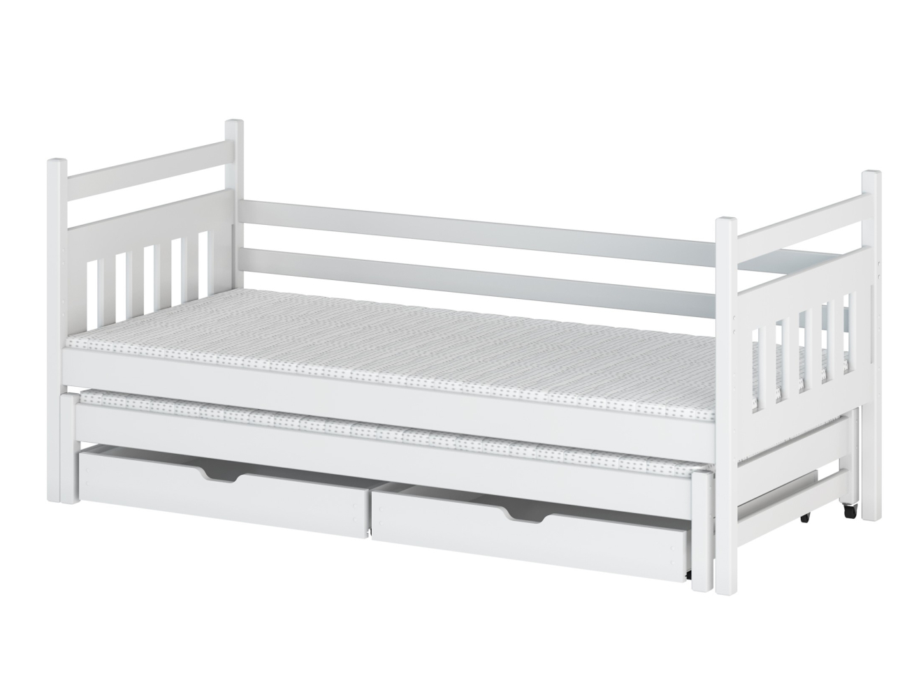 Dvigulė vaikiška lova su stalčiais DANIEL 80x160 6