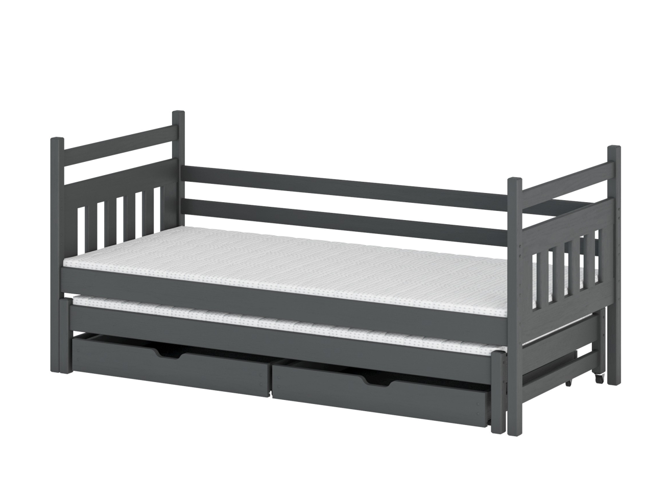 Dvigulė vaikiška lova su stalčiais DANIEL 80x180 7