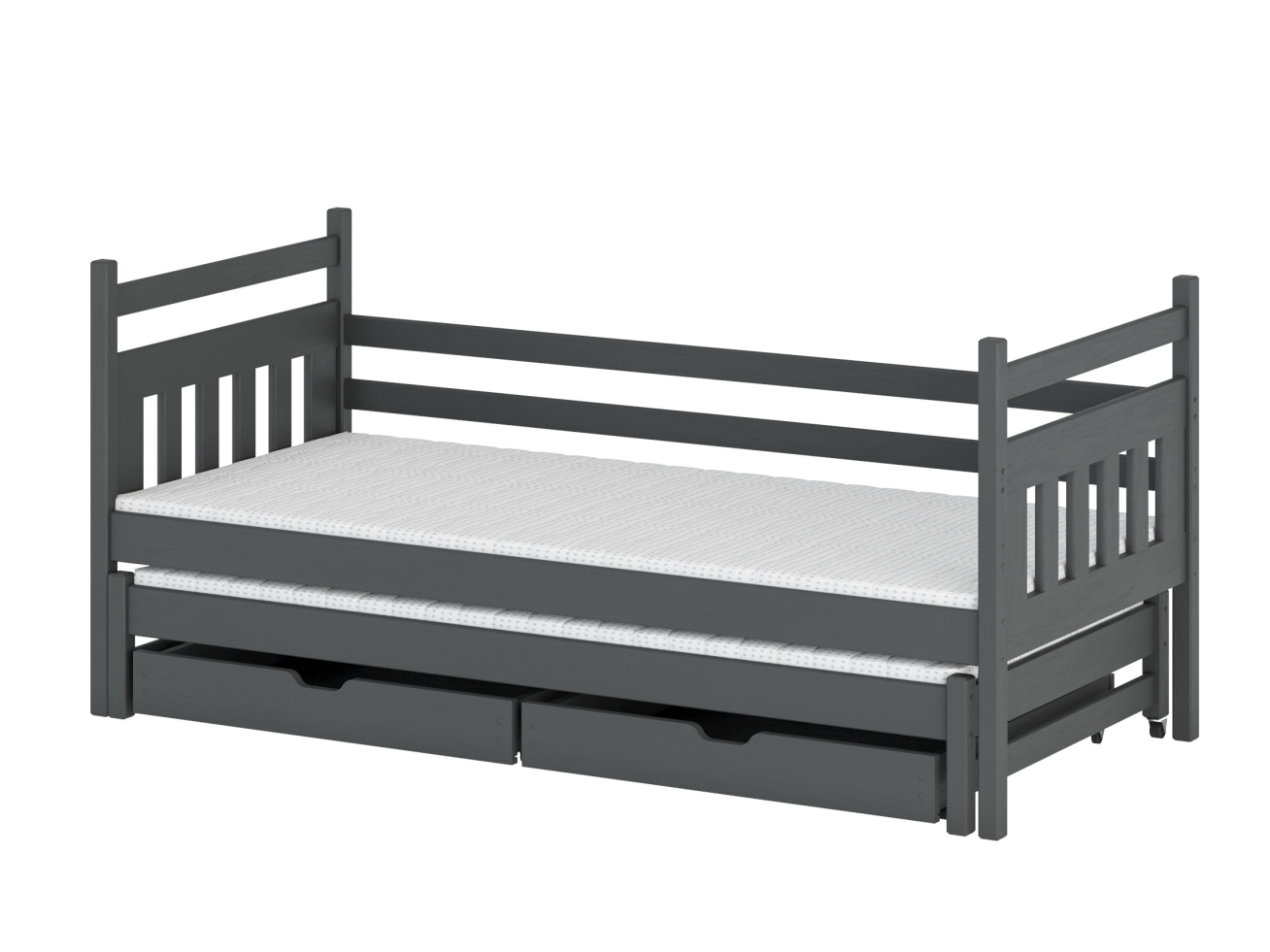 Dvigulė vaikiška lova su stalčiais DANIEL 80x200 7