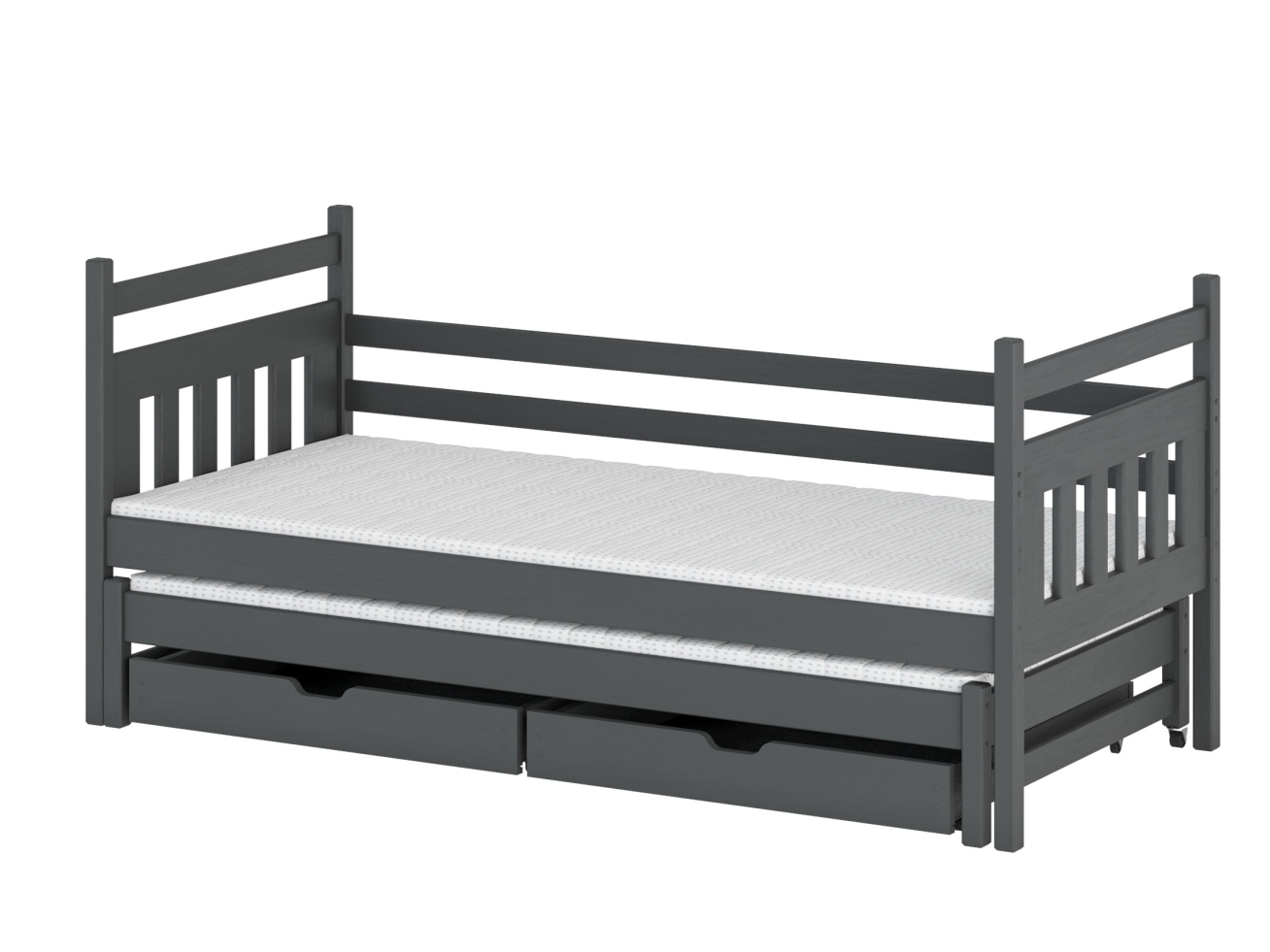 Dvigulė vaikiška lova su stalčiais DANIEL 90x190 7