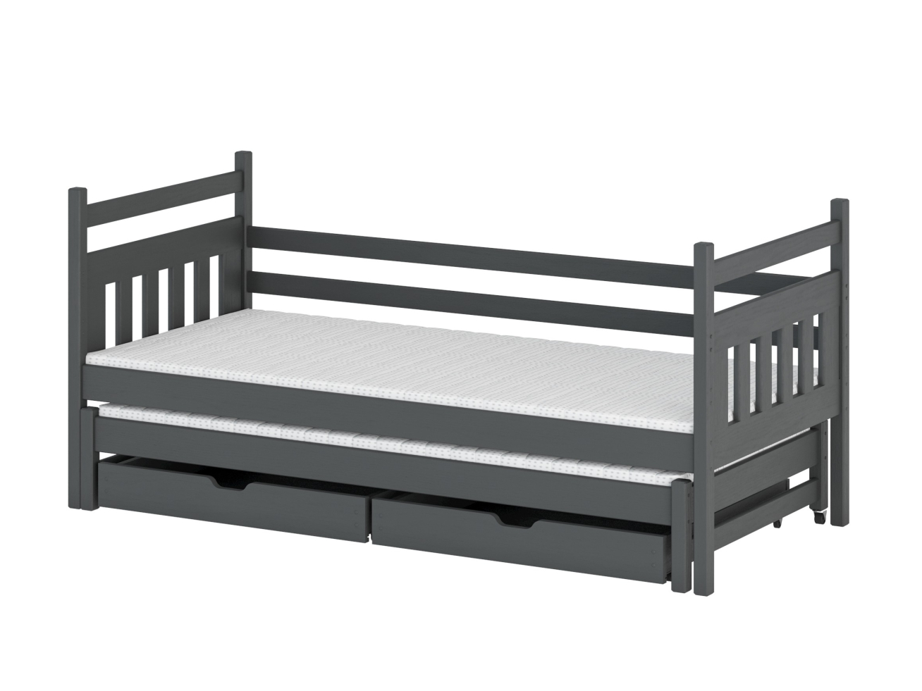 Dvigulė vaikiška lova su stalčiais DANIEL 90x200 7