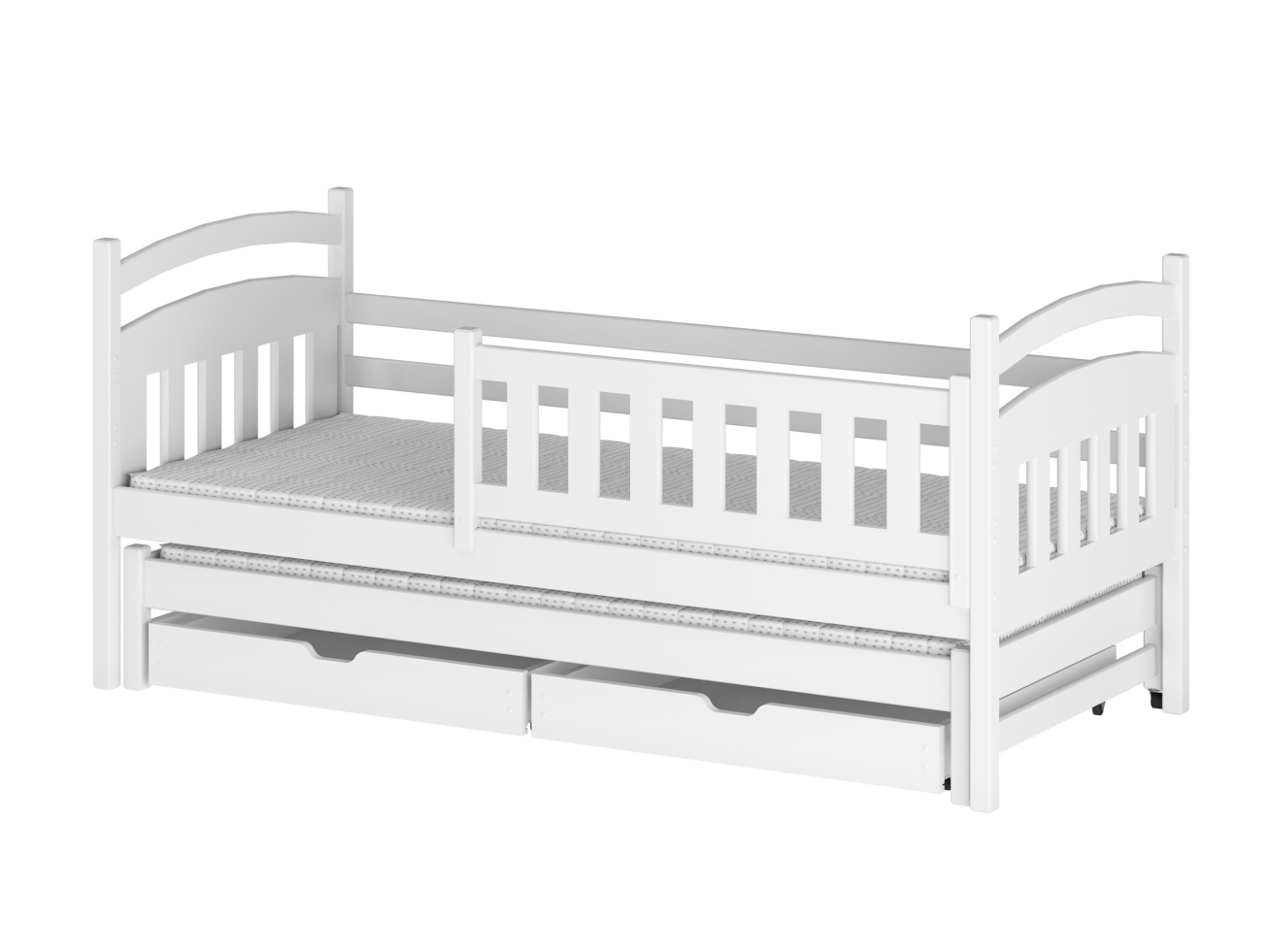 Dvigulė vaikiška lova su stalčiais GALAXY 80x200 8