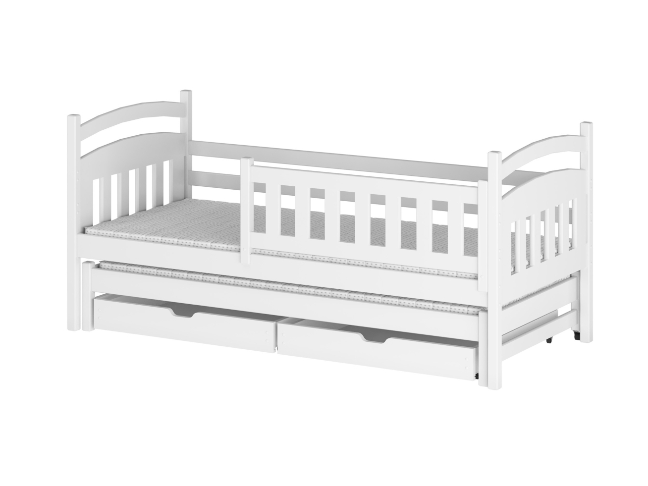 Dvigulė vaikiška lova su stalčiais GALAXY 90x190 9