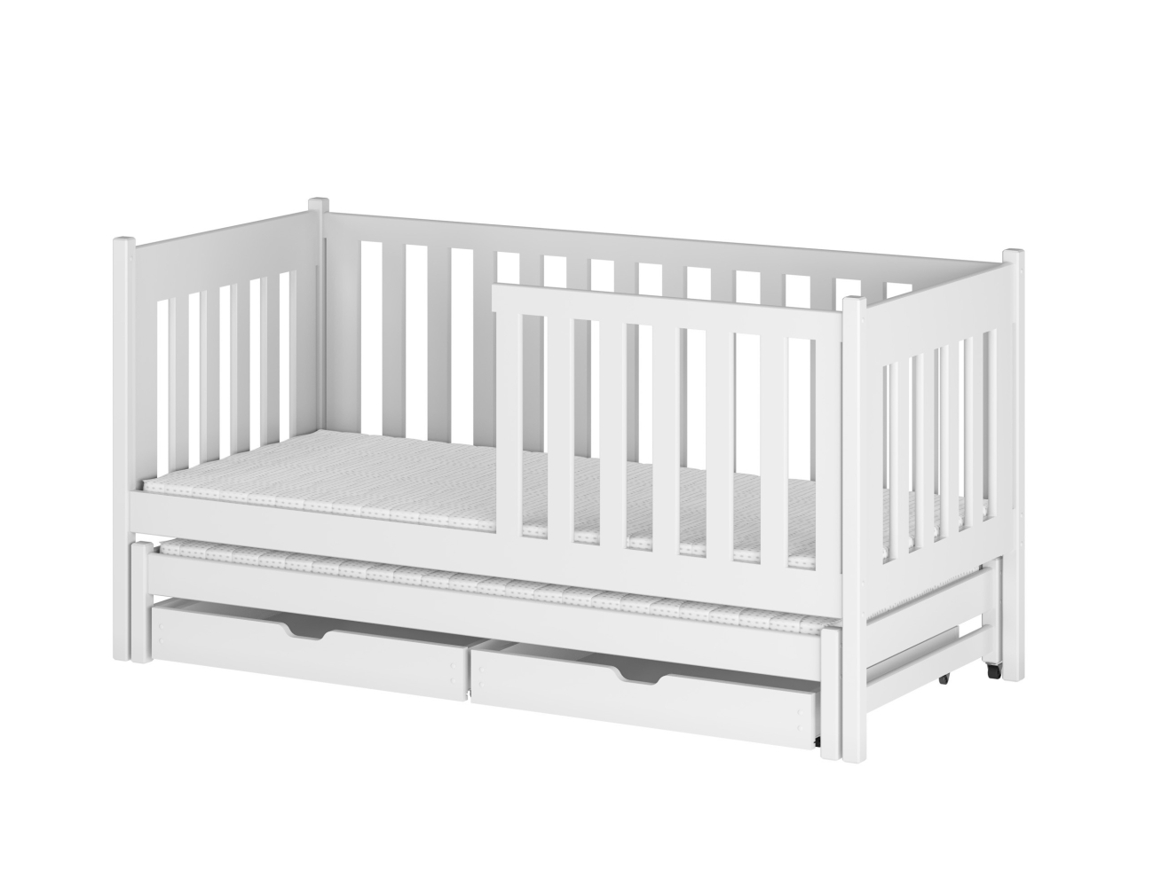 Dvigulė vaikiška lova su stalčiais KAJA 80x160 22