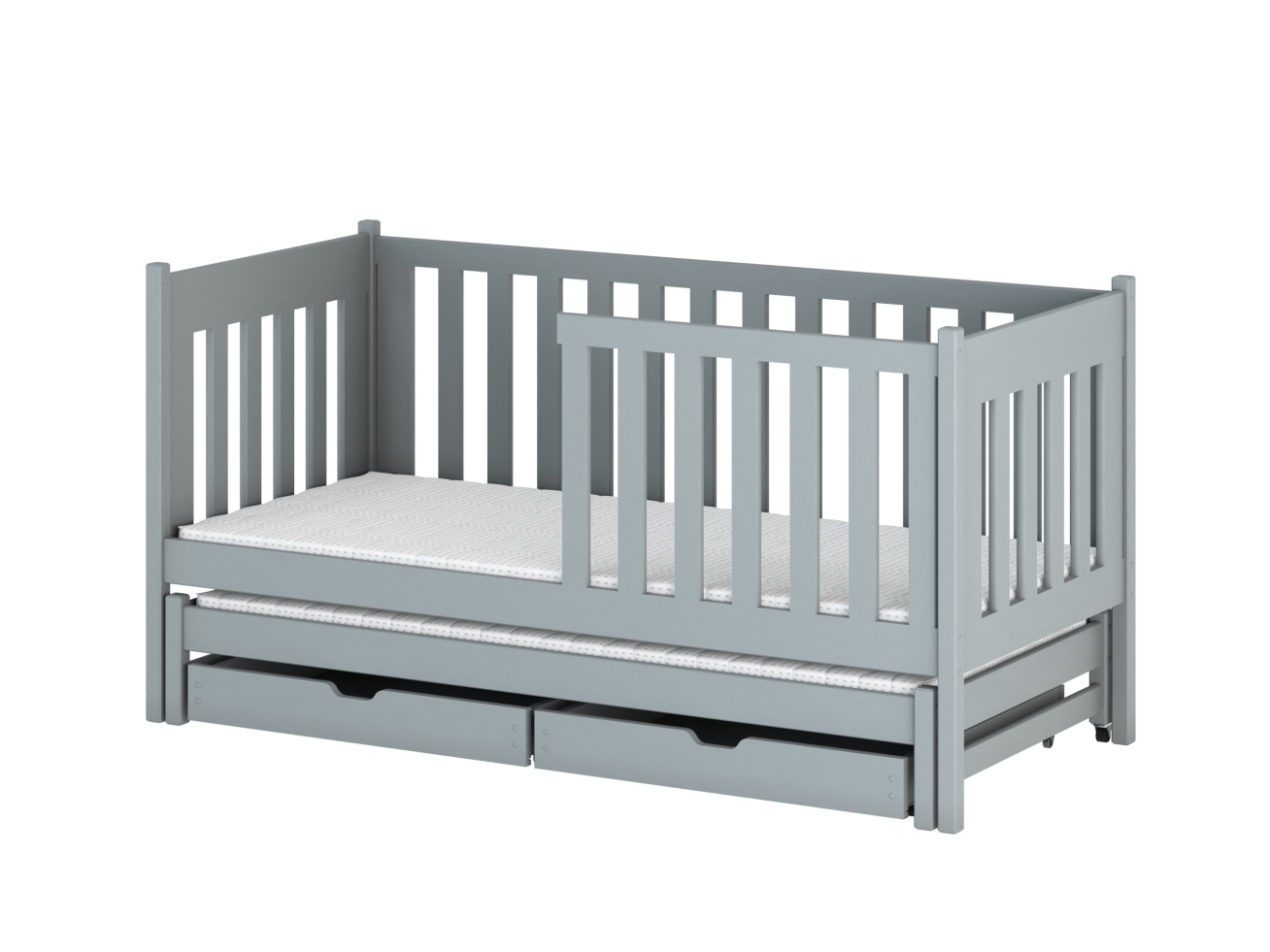 Dvigulė vaikiška lova su stalčiais KAJA 80x160 24