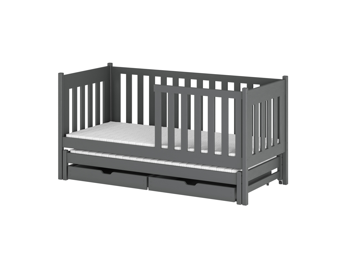 Dvigulė vaikiška lova su stalčiais KAJA 80x160 23