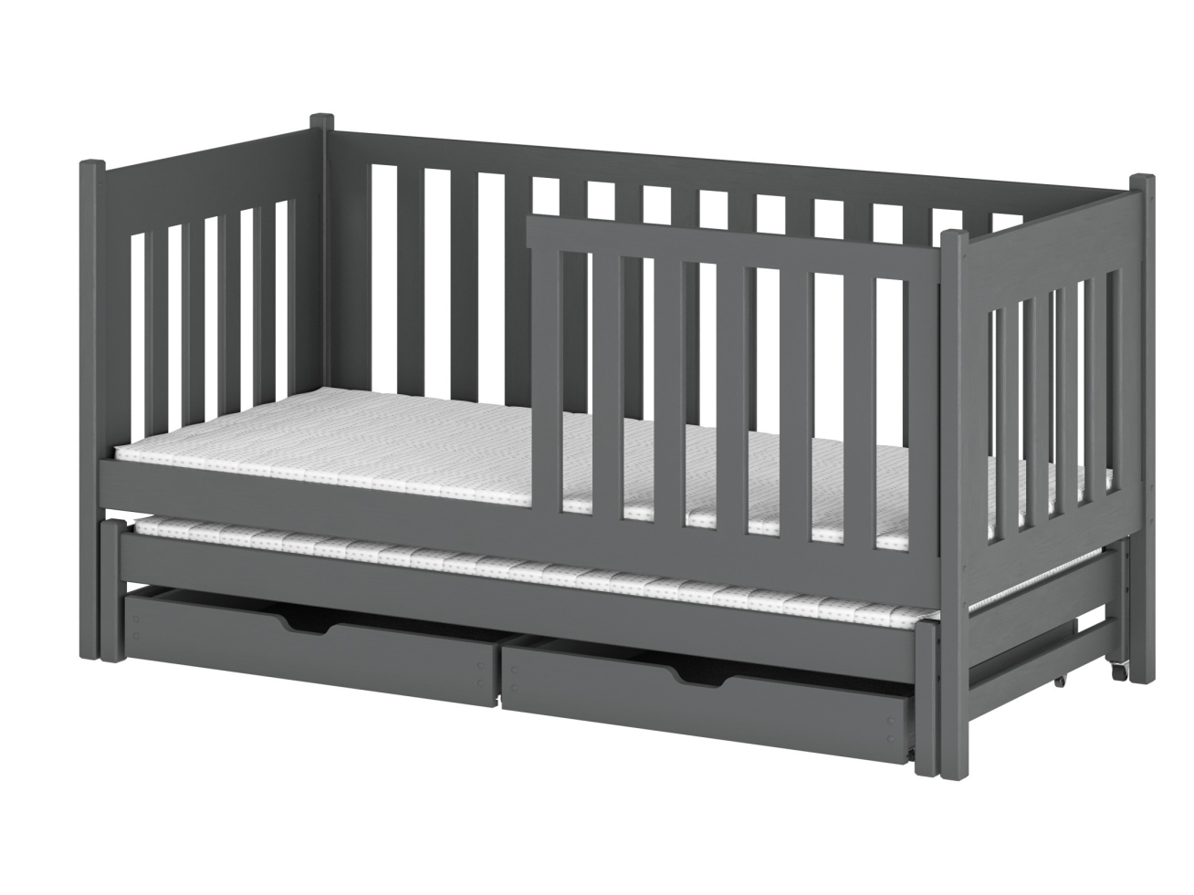 Dvigulė vaikiška lova su stalčiais KAJA 80x180 21 Dvigulė vaikiška lova su stalčiais KAJA 80x180 21