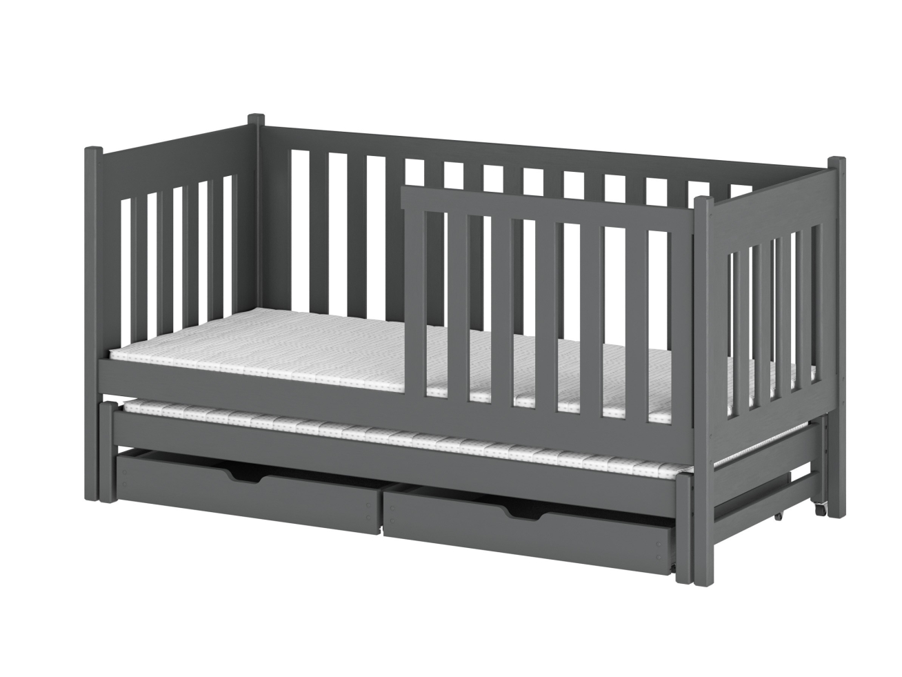 Dvigulė vaikiška lova su stalčiais KAJA 80x200 21