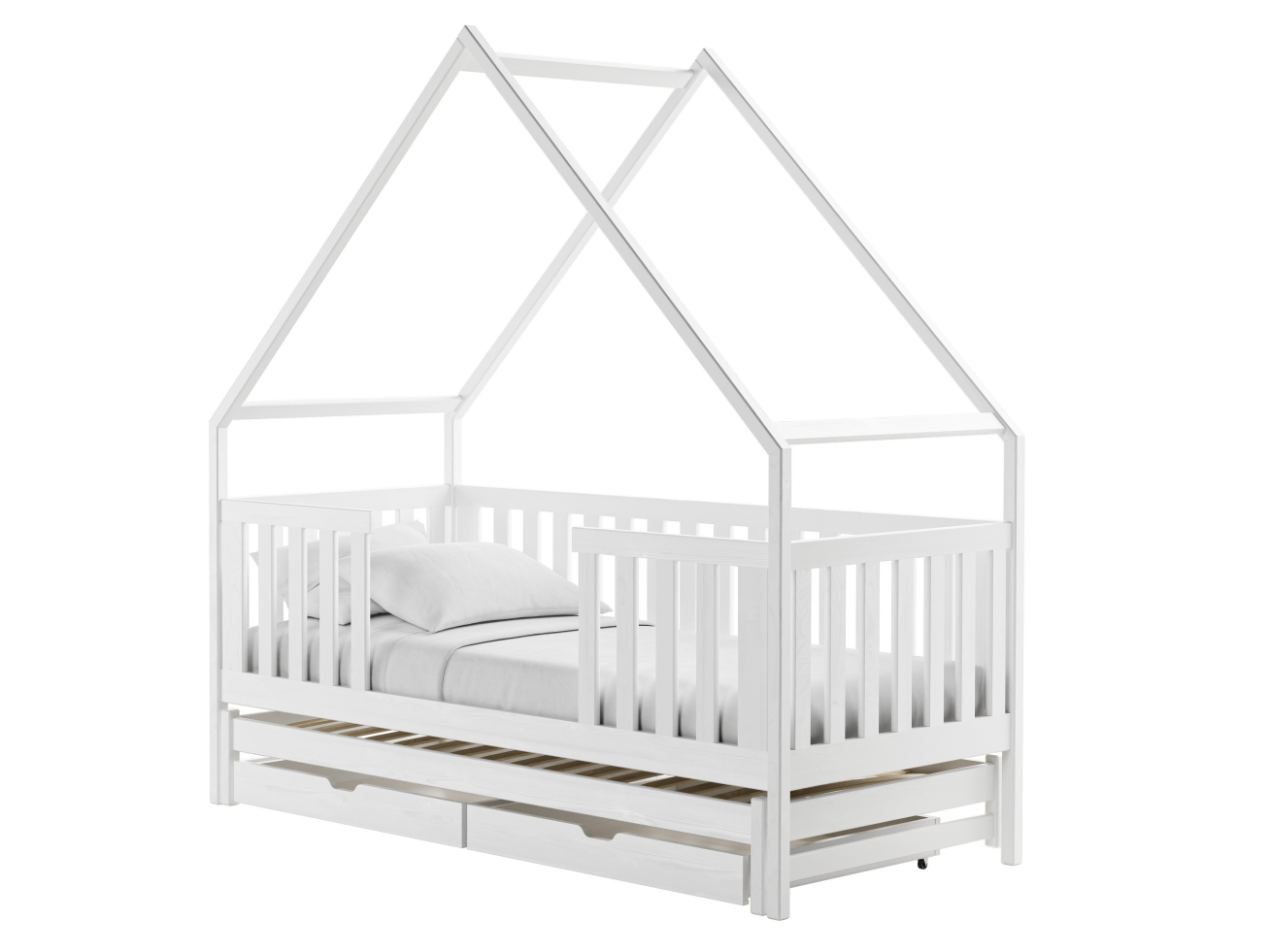 Dvigulė vaikiška lova su stalčiais MAGIC 80x180 5