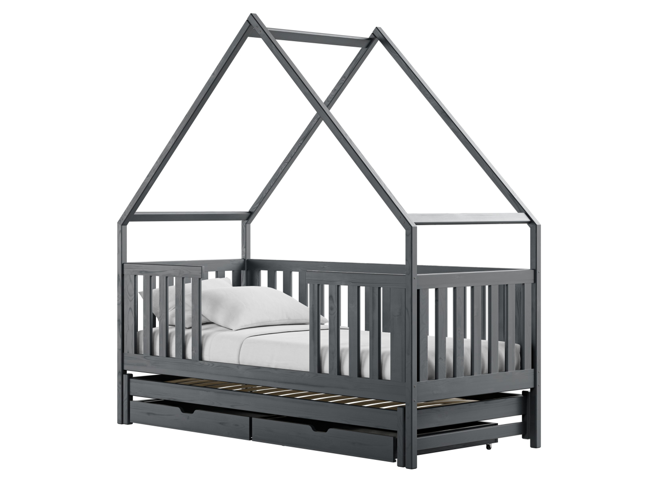 Dvigulė vaikiška lova su stalčiais MAGIC 90x200 6