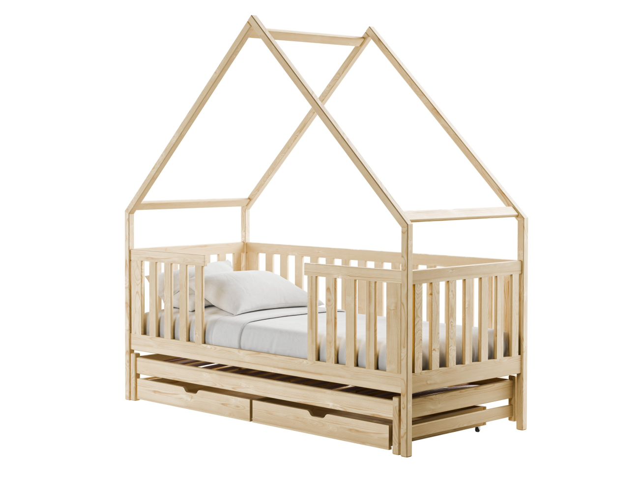 Dvigulė vaikiška lova su stalčiais MAGIC 90x200 8