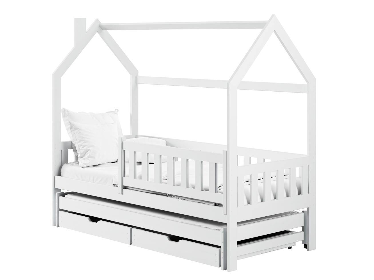 Dvigulė vaikiška lova su stalčiais MONKEY 80x180 7