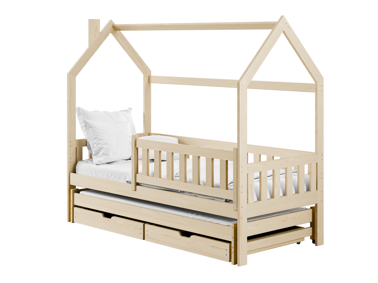 Dvigulė vaikiška lova su stalčiais MONKEY 80x180 10 Dvigulė vaikiška lova su stalčiais MONKEY 80x180 10