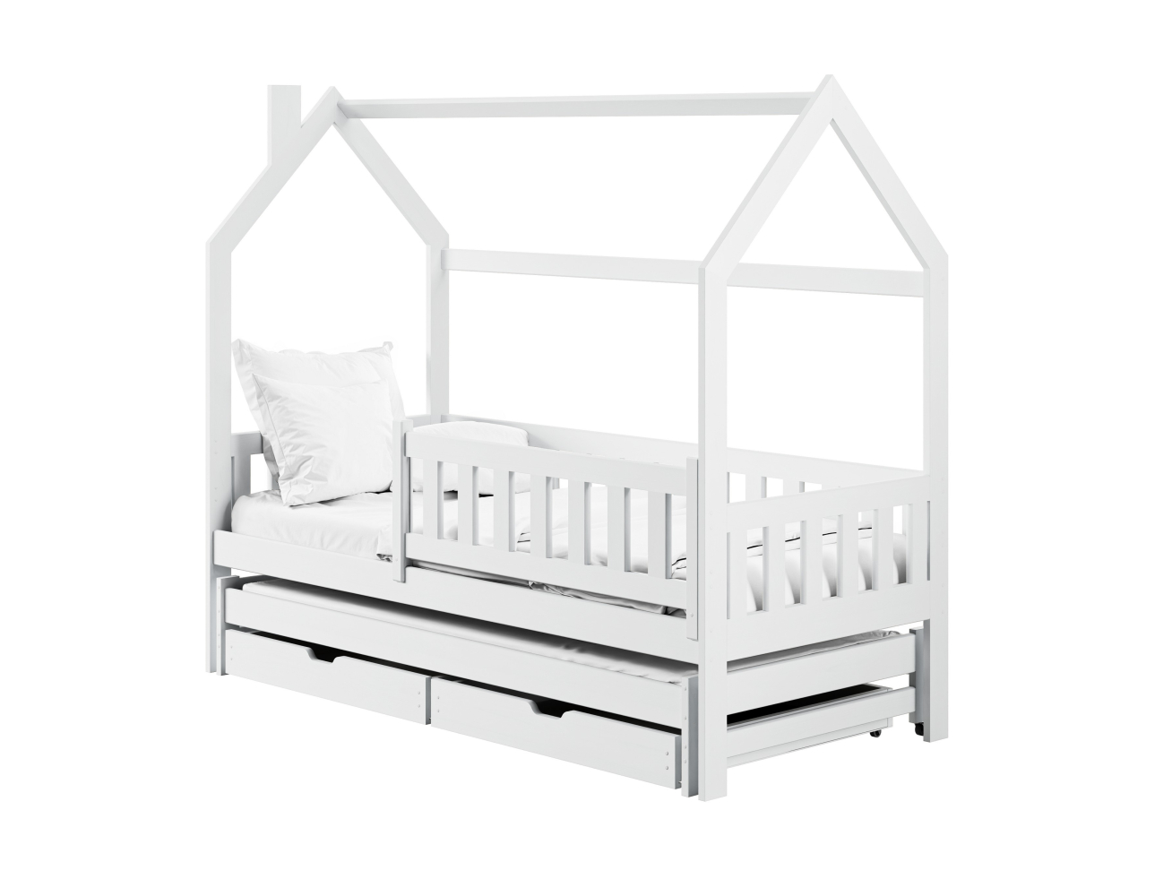 Dvigulė vaikiška lova su stalčiais MONKEY 80x200 7