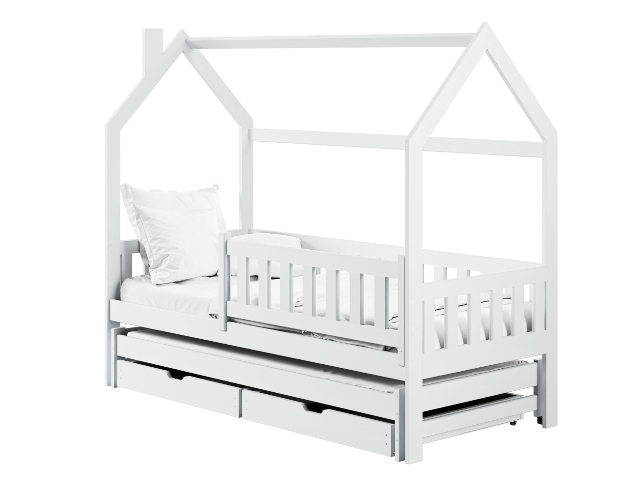 Dvigulė vaikiška lova su stalčiais MONKEY 90x190 7