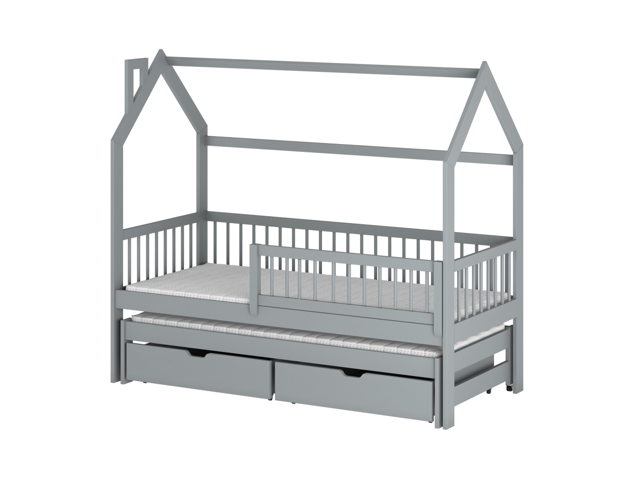 Dvigulė vaikiška lova su stalčiais PAPI 80x160 13