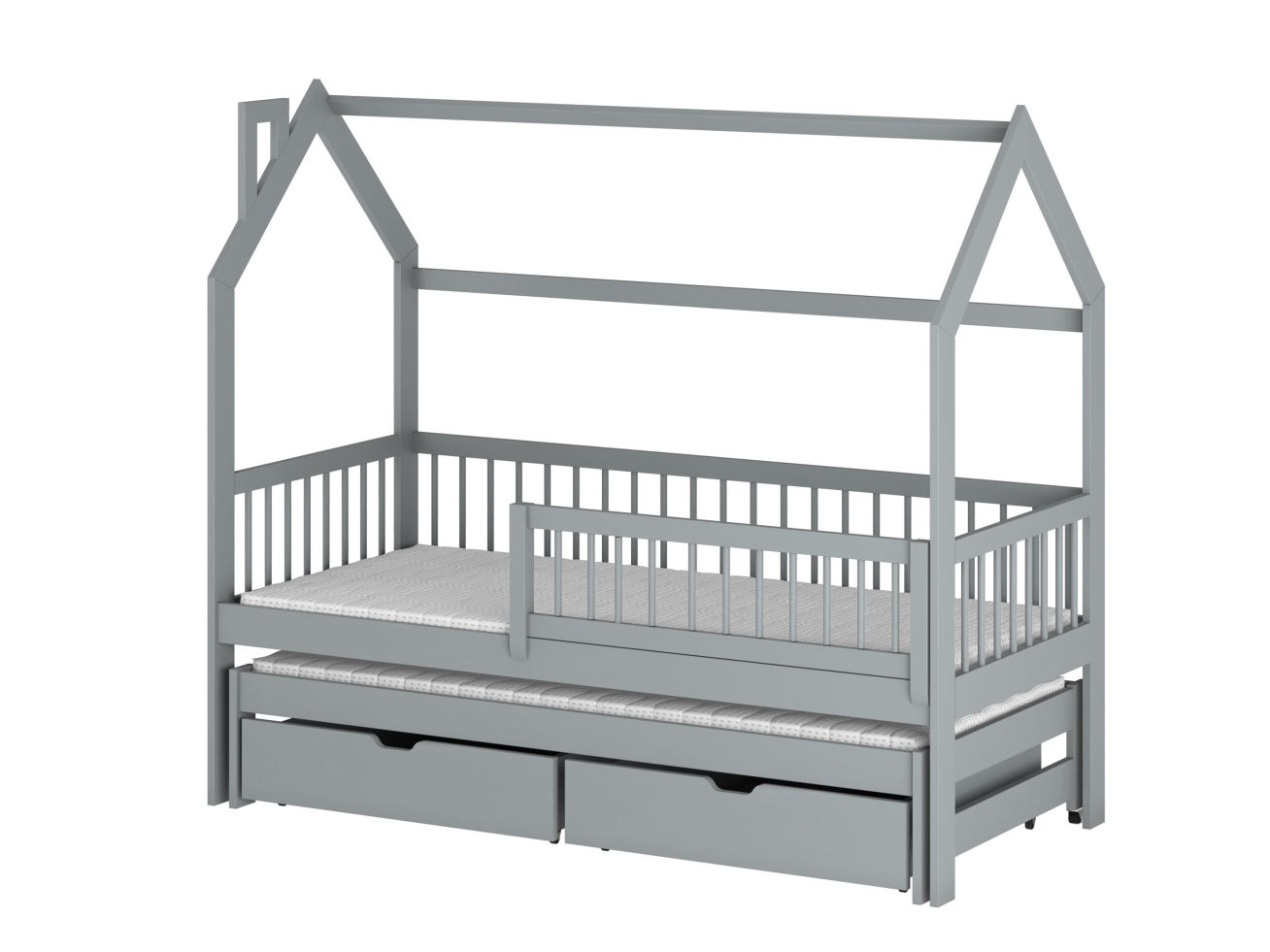 Dvigulė vaikiška lova su stalčiais PAPI 80x180 13