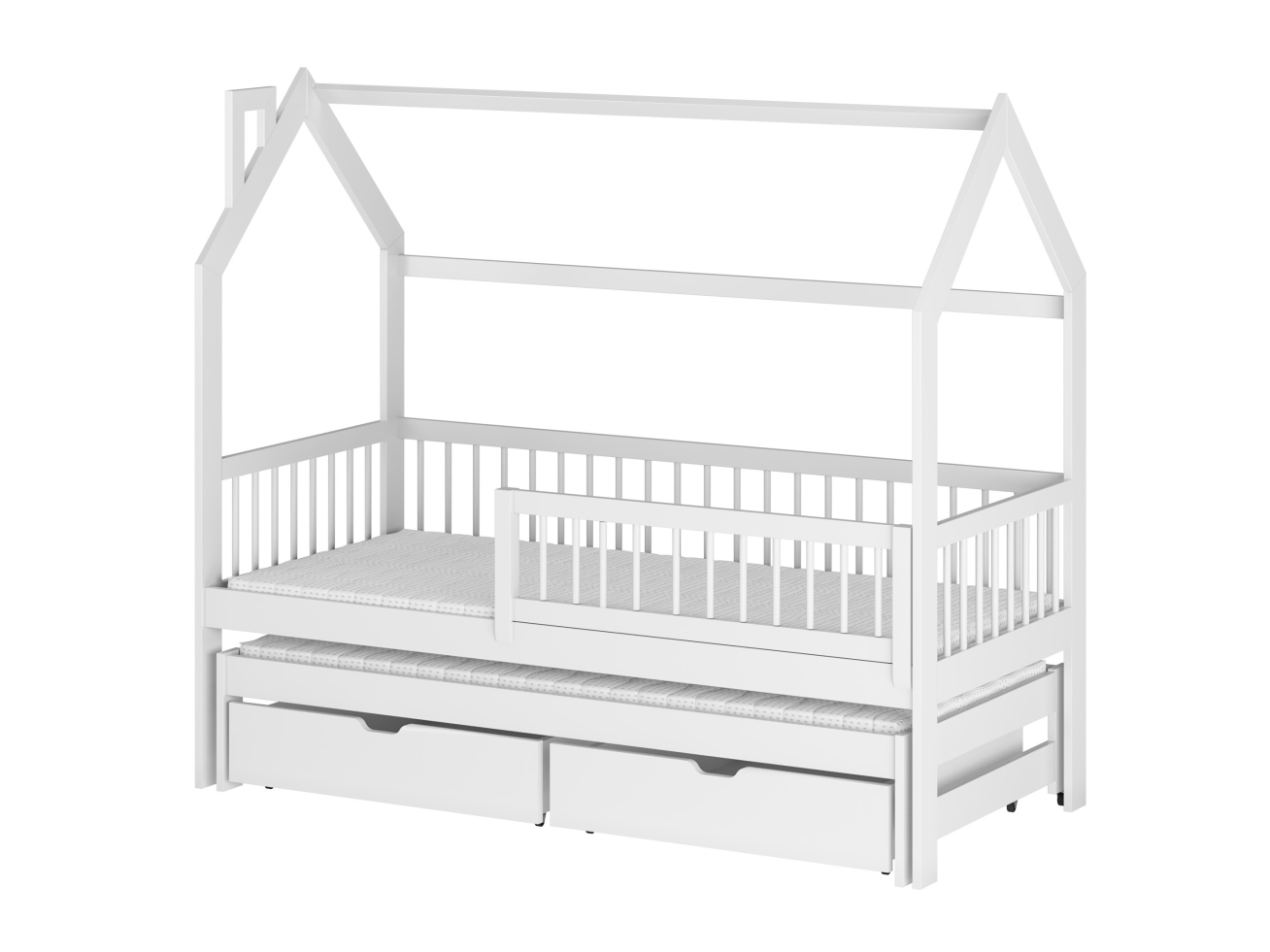 Dvigulė vaikiška lova su stalčiais PAPI 90x200 11 Dvigulė vaikiška lova su stalčiais PAPI 90x200 11