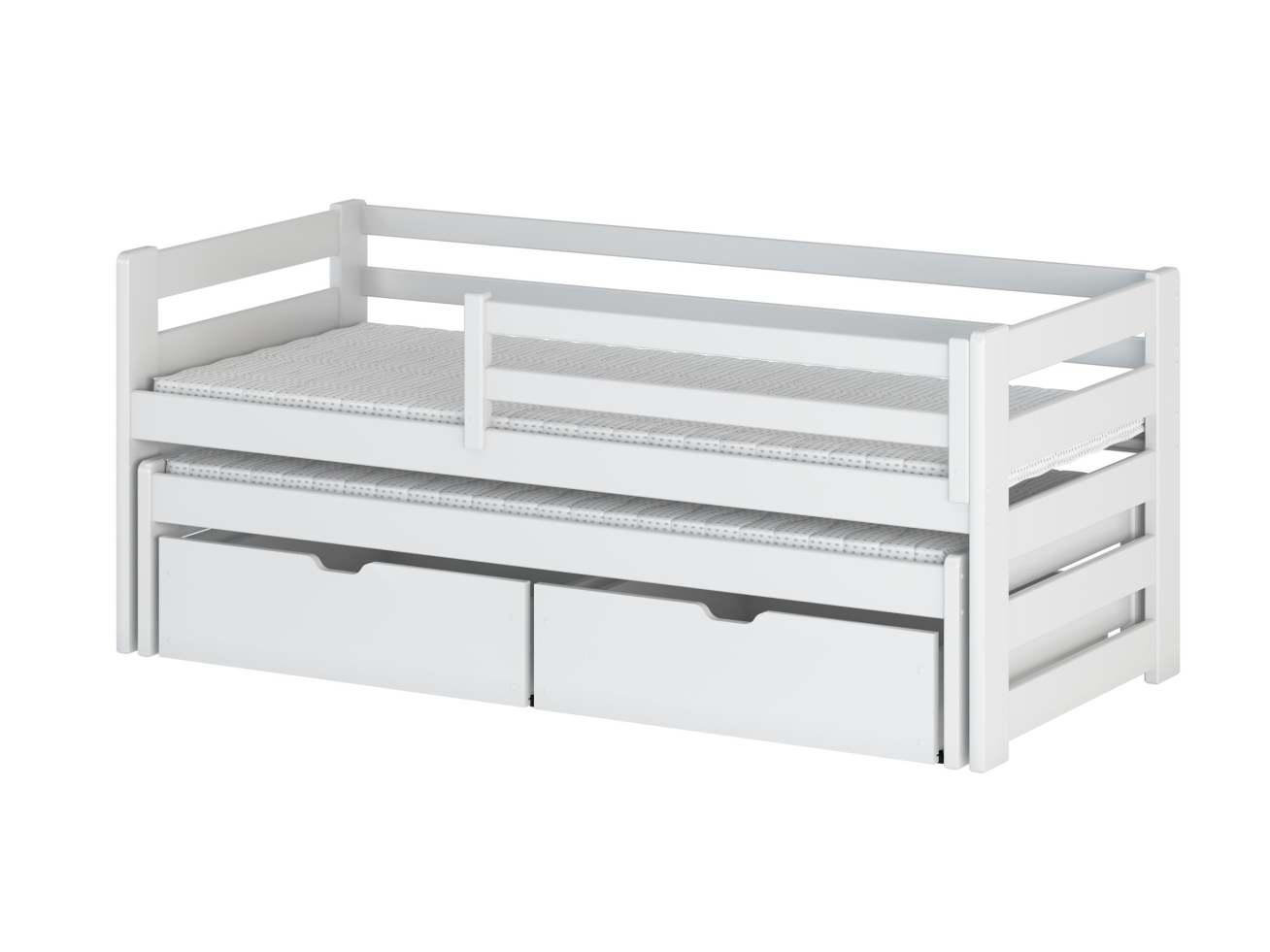 Dvigulė vaikiška lova su stalčiais SENSO 80x200 20
