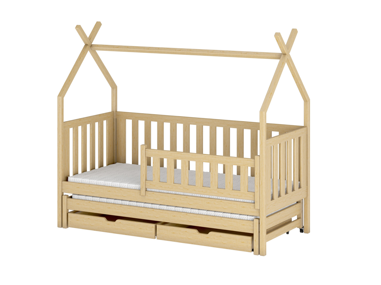 Dvigulė vaikiška lova su stalčiais TYTUS 80x160 10 Dvigulė vaikiška lova su stalčiais TYTUS 80x160 10