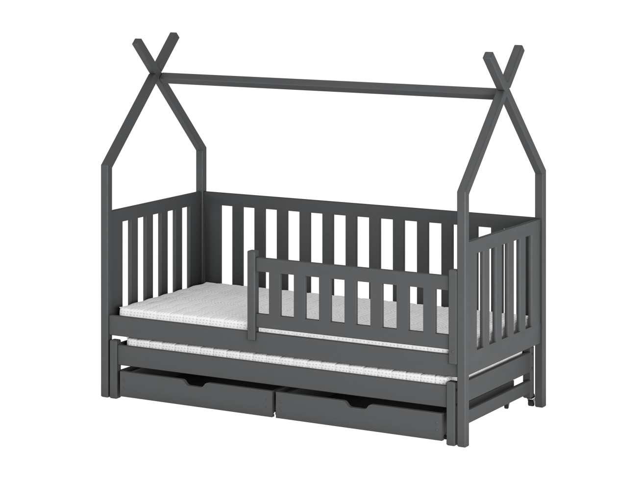 Dvigulė vaikiška lova su stalčiais TYTUS 80x180 8 Dvigulė vaikiška lova su stalčiais TYTUS 80x180 8