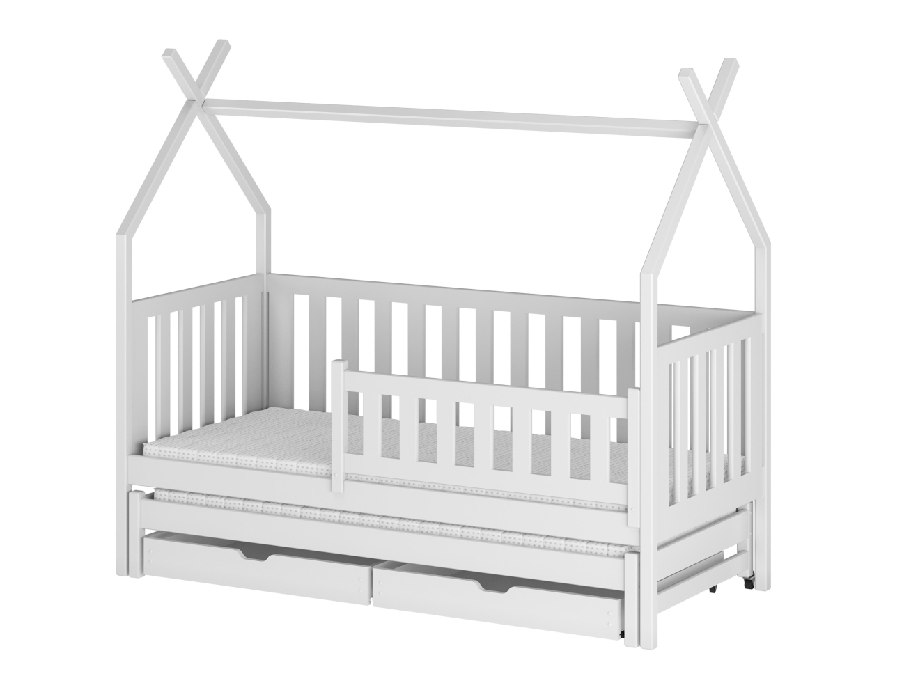 Dvigulė vaikiška lova su stalčiais TYTUS 80x200 7