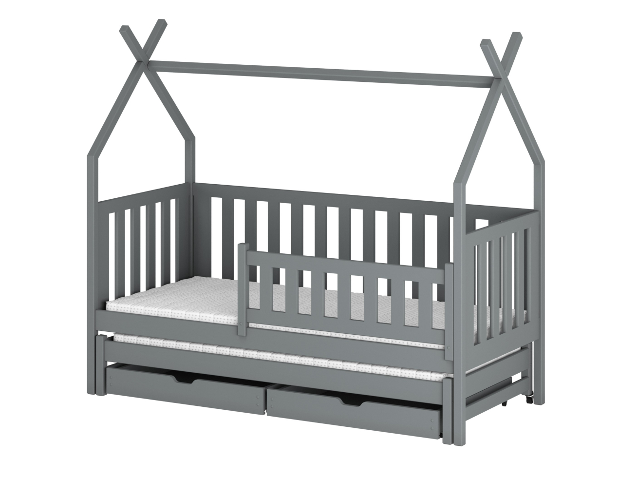 Dvigulė vaikiška lova su stalčiais TYTUS 80x200 9 Dvigulė vaikiška lova su stalčiais TYTUS 80x200 9