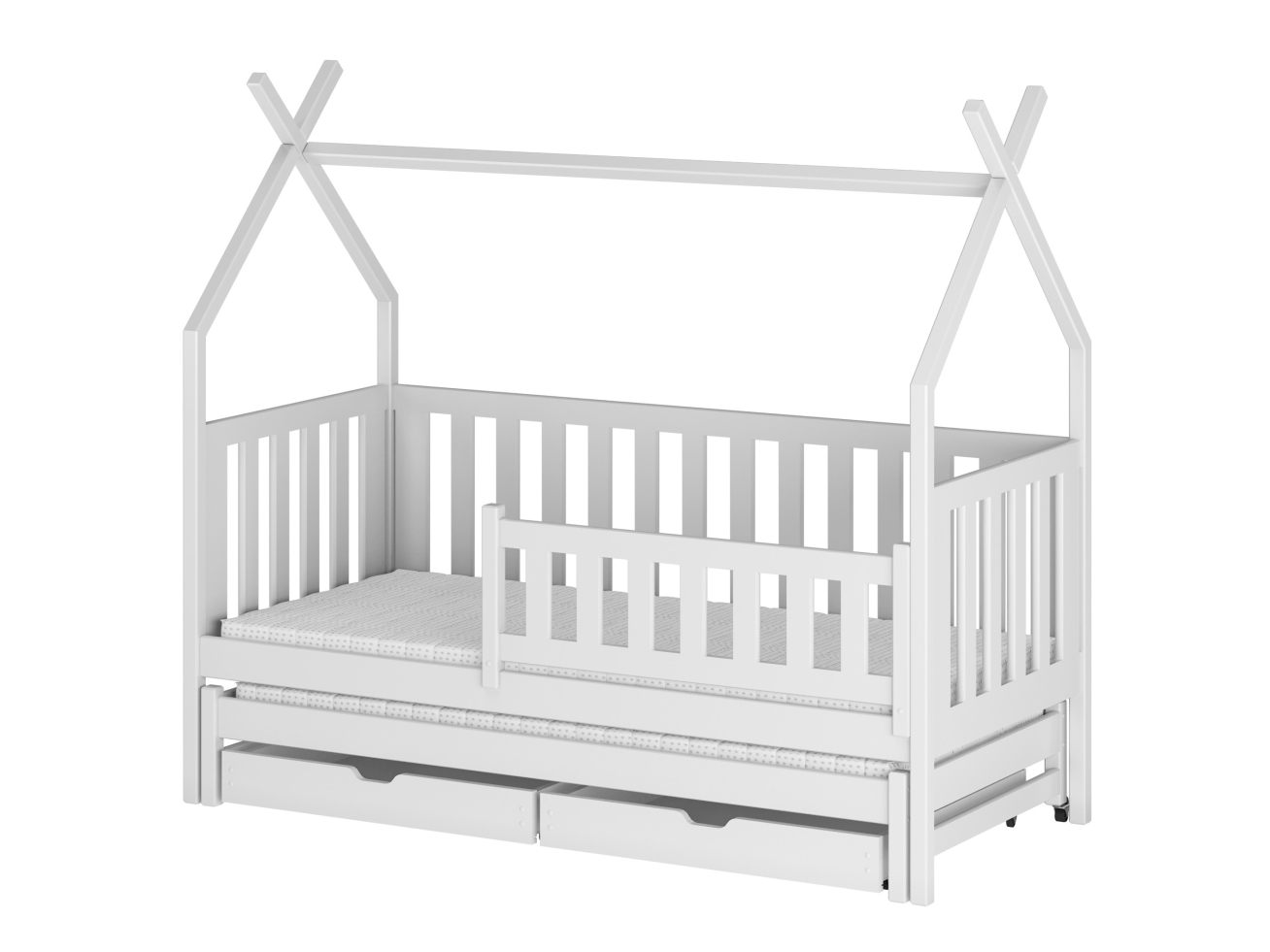 Dvigulė vaikiška lova su stalčiais TYTUS 90x190 7