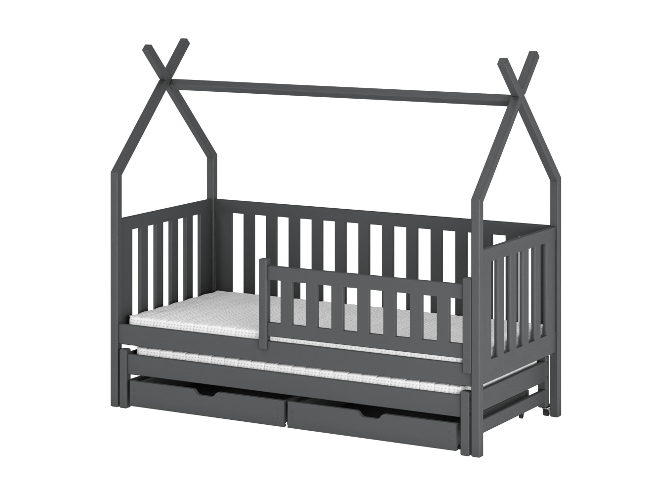 Dvigulė vaikiška lova su stalčiais TYTUS 90x190 8