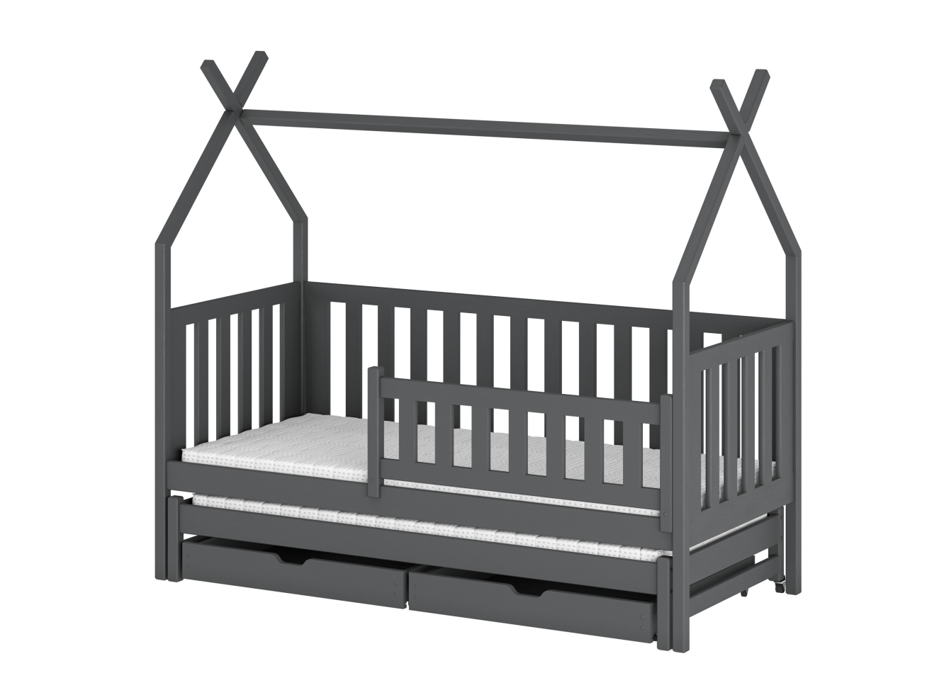 Dvigulė vaikiška lova su stalčiais TYTUS 90x200 8