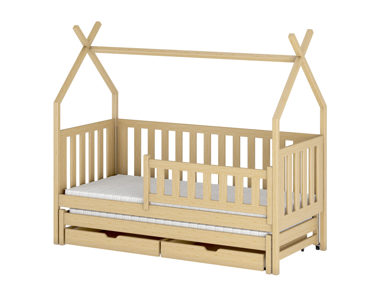 Dvigulė vaikiška lova su stalčiais TYTUS 90x200 10 Dvigulė vaikiška lova su stalčiais TYTUS 90x200 10