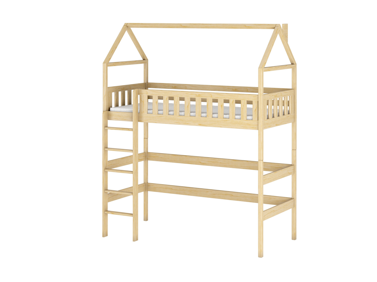 Antresolė lova namelis OTYLIA 90x200 10 Antresolė lova namelis OTYLIA 90x200 10