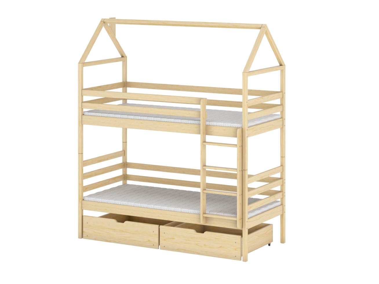 Dviaukštė vaikiška lova su stalčiais ALEX 90x190 11 Dviaukštė vaikiška lova su stalčiais ALEX 90x190 11