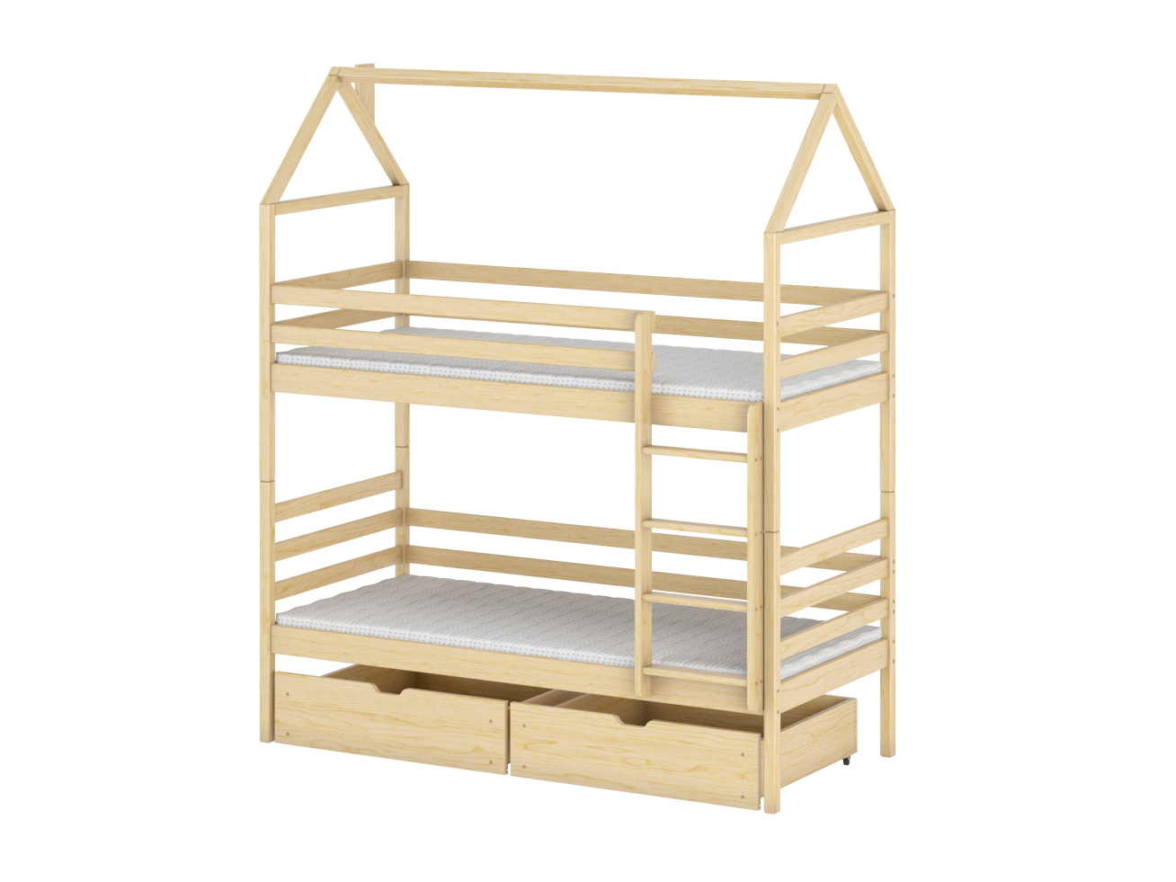 Dviaukštė vaikiška lova su stalčiais ALEX 90x200 11 Dviaukštė vaikiška lova su stalčiais ALEX 90x200 11
