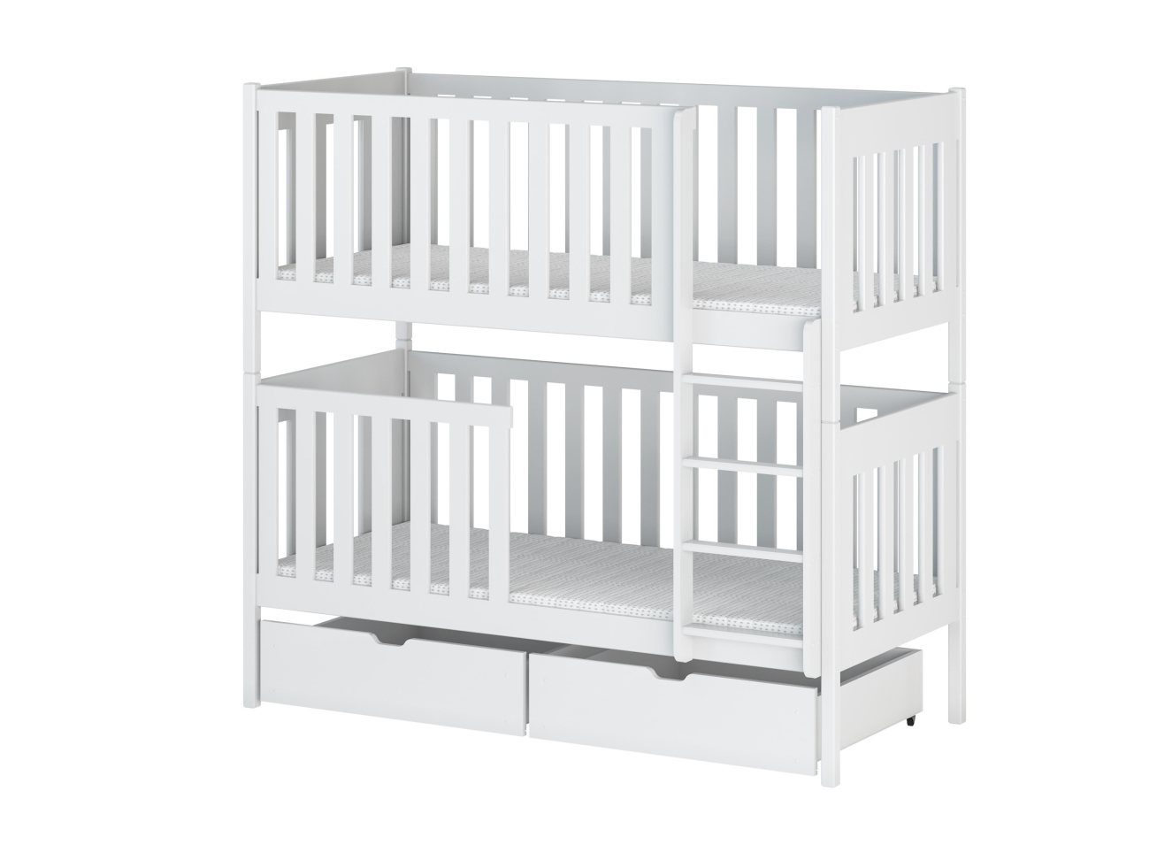 Dviaukštė vaikiška lova su stalčiais DAWID 80x160 15 Dviaukštė vaikiška lova su stalčiais DAWID 80x160 15