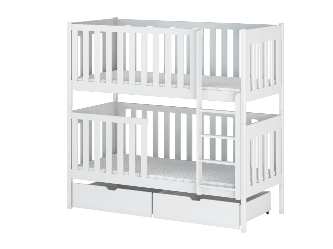 Dviaukštė vaikiška lova su stalčiais DAWID 80x180 15