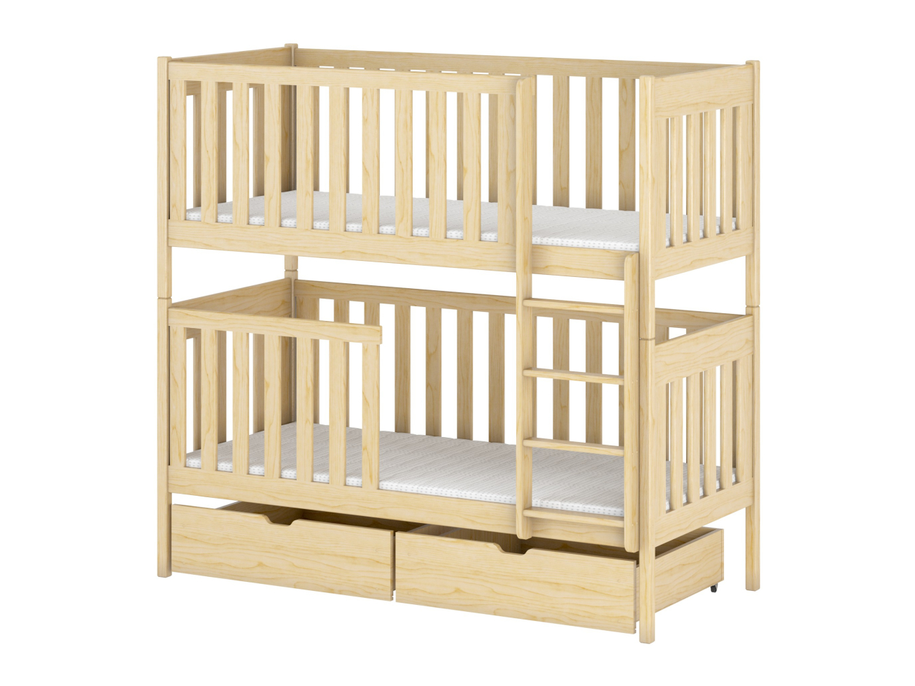 Dviaukštė vaikiška lova su stalčiais DAWID 90x190 18 Dviaukštė vaikiška lova su stalčiais DAWID 90x190 18