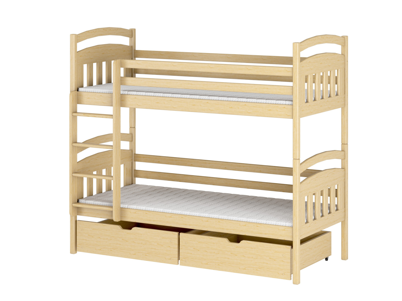 Dviaukštė vaikiška lova su stalčiais GABI 80x180 10