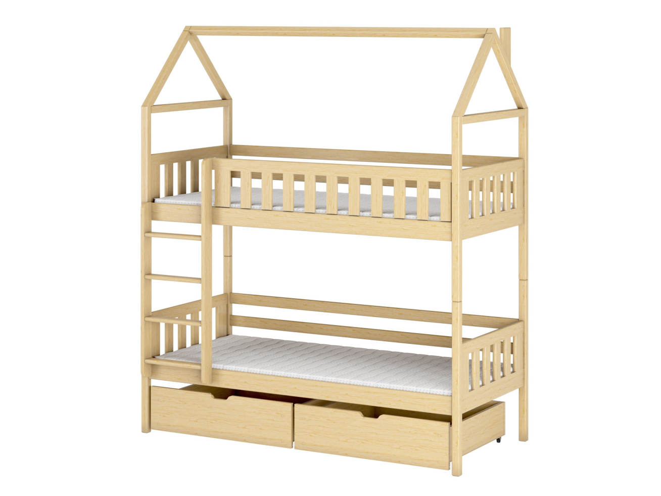 Dviaukštė vaikiška lova su stalčiais GAJA 80x200 12
