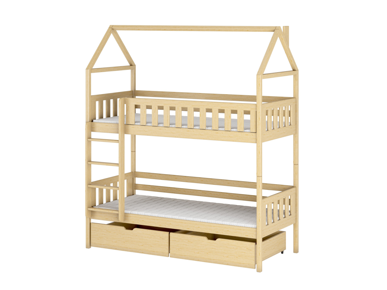 Dviaukštė vaikiška lova su stalčiais GAJA 90x190 12