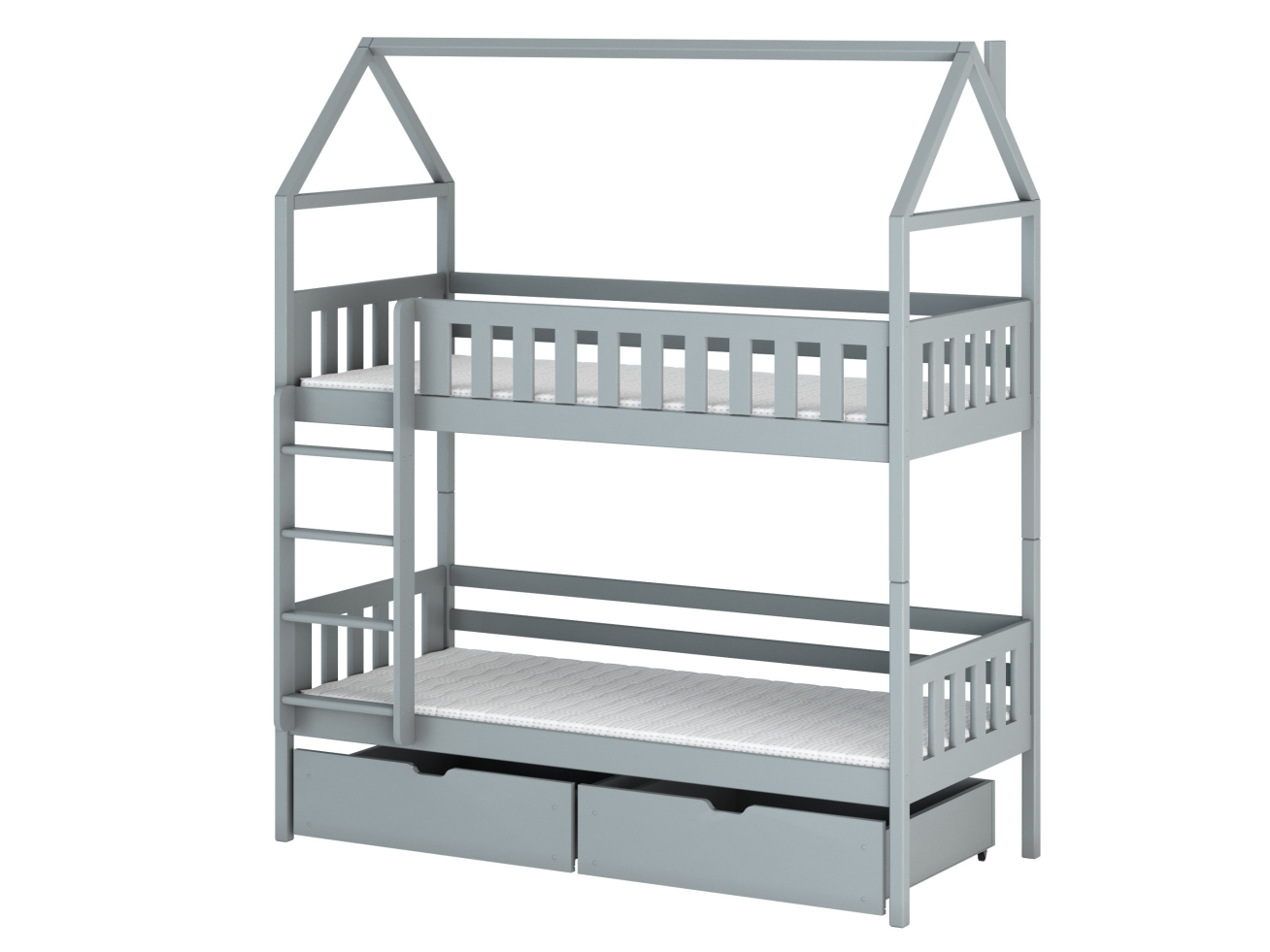 Dviaukštė vaikiška lova su stalčiais GAJA 90x200 11
