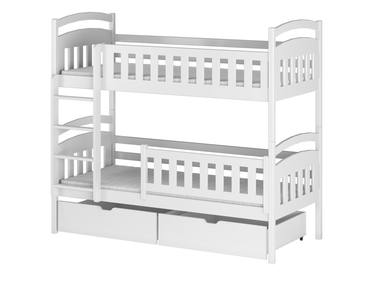 Dviaukštė vaikiška lova su stalčiais IGNAS 80x160 16 Dviaukštė vaikiška lova su stalčiais IGNAS 80x160 16