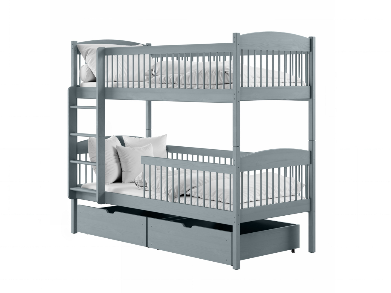 Dviaukštė vaikiška lova su stalčiais LUNA 80x180 6 Dviaukštė vaikiška lova su stalčiais LUNA 80x180 6