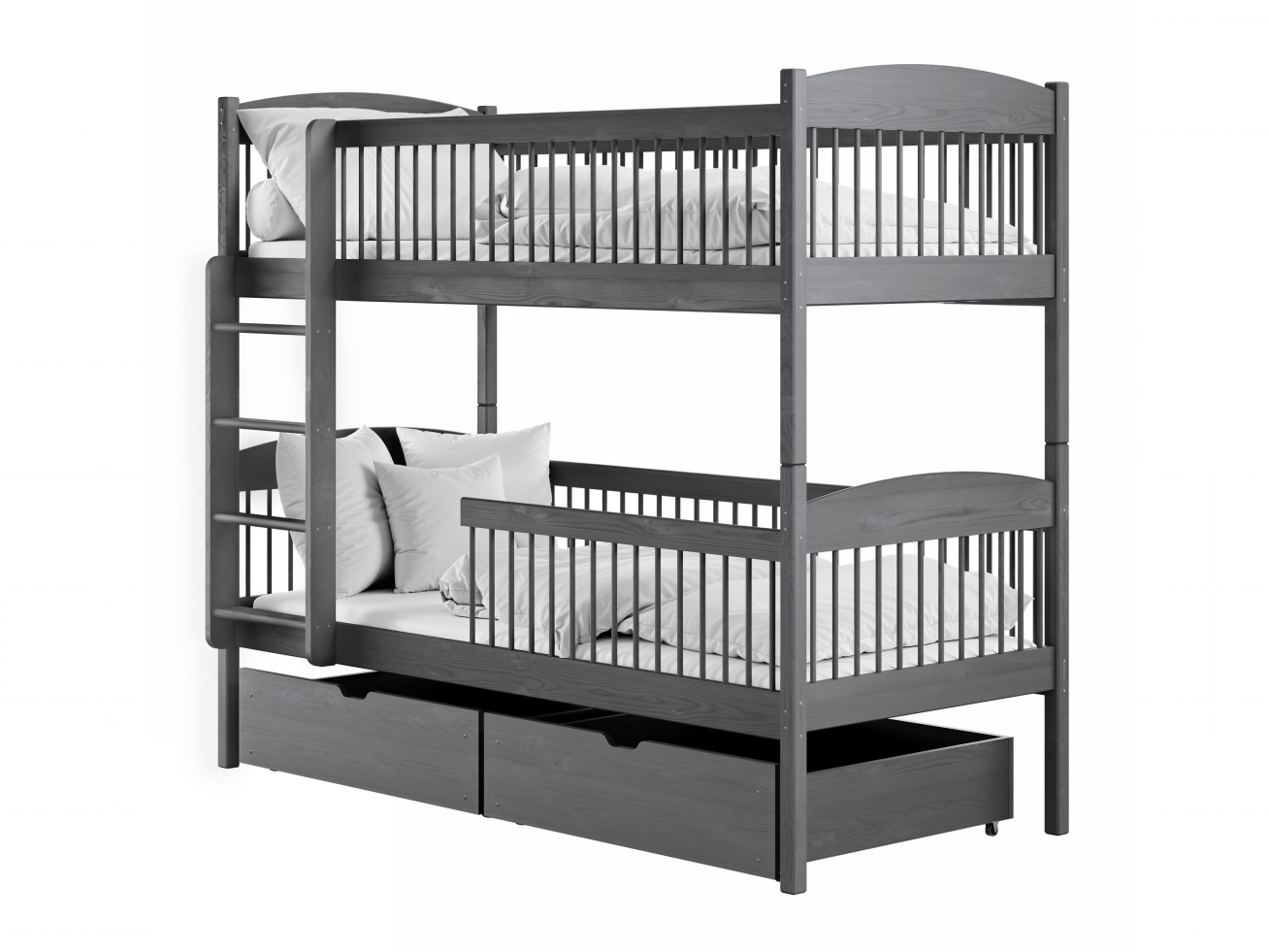 Dviaukštė vaikiška lova su stalčiais LUNA 90x200 5 Dviaukštė vaikiška lova su stalčiais LUNA 90x200 5