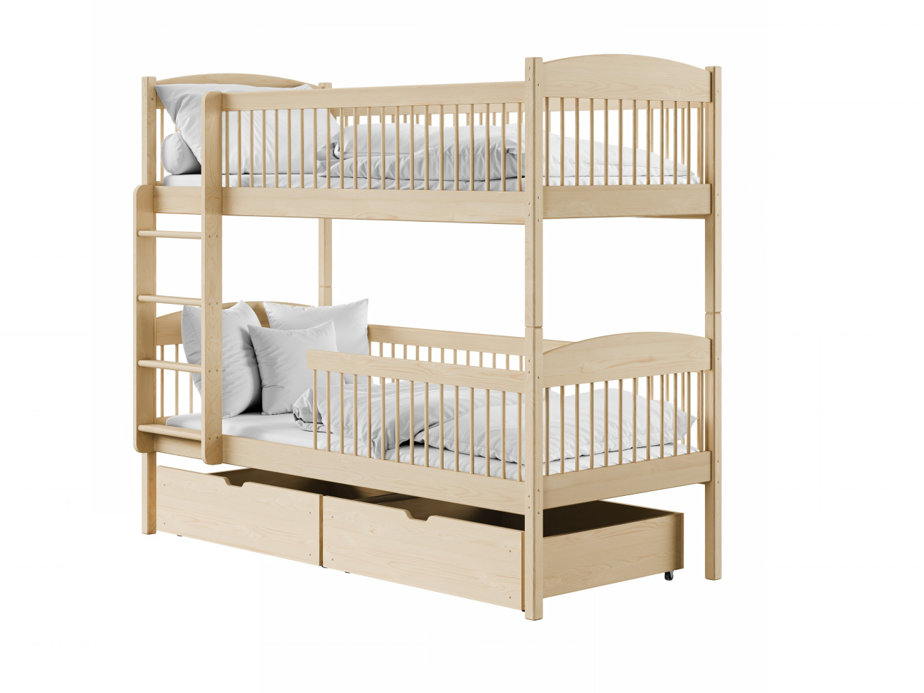 Dviaukštė vaikiška lova su stalčiais LUNA 90x200 7 Dviaukštė vaikiška lova su stalčiais LUNA 90x200 7