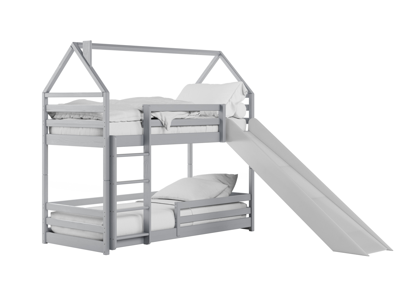 Dviaukštė vaikiška lova su čiuožykla PLAY 80x180 7 Dviaukštė vaikiška lova su čiuožykla PLAY 80x180 7