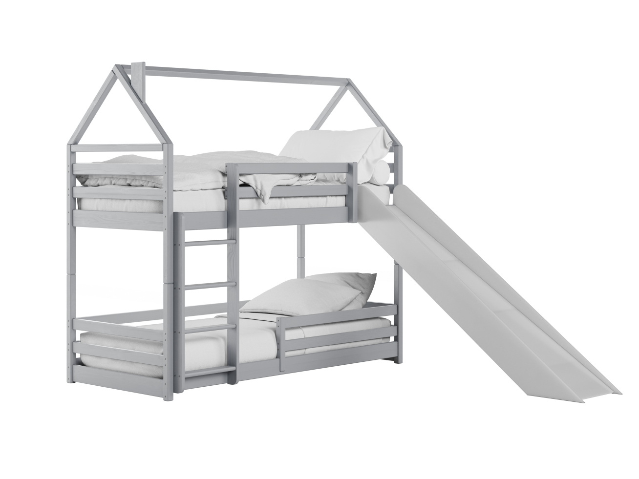 Dviaukštė vaikiška lova su čiuožykla PLAY 80x200 7 Dviaukštė vaikiška lova su čiuožykla PLAY 80x200 7