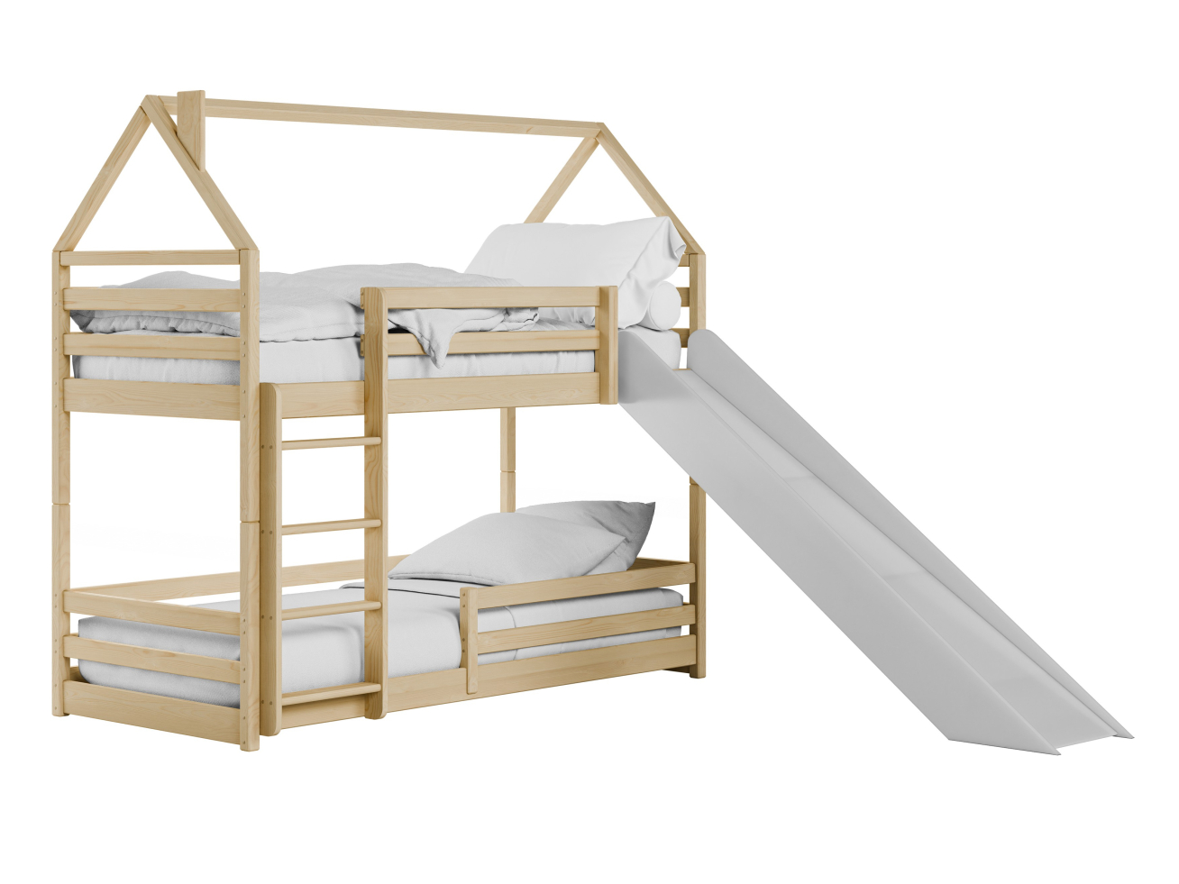 Dviaukštė vaikiška lova su čiuožykla PLAY 90x200 8 Dviaukštė vaikiška lova su čiuožykla PLAY 90x200 8